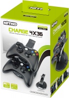 Nitho Charging Station for 2 Xbox 360 Controllers - Black Photo
