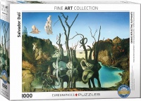 Eurographics Puzzle 1000 Pieces - Swans Reflecting Elephants Photo