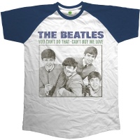 The Beatles You Can't Do That - Can't Buy Me Love Raglan Navy & White Mens T-Shirt Photo