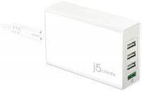 j5 create 4-Port USB QC3.0 Super Charger - White Photo