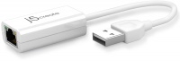 j5 create USB 2.0 Ethernet Adapter - White Photo