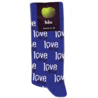The Beatles - Love Me Do Blue Ladies Socks Photo