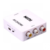 HDCVT Mini AV to HDMI 1080p Converter - White Photo