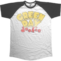 Green Day Dookie Mens Short Sleeve Raglan Black & White T-Shirt Photo