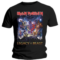 Iron Maiden Legacy of the Beast Mens Black T-Shirt Photo