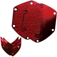 V MODA V-Moda Crossfade Over-Ear Headphone Metal Shield Kit - Croc Red Photo