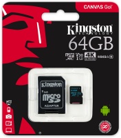 Kingston Technology - Canvas Go! 64GB MicroSDXC UHS-I Memory Card Photo