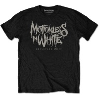 Motionless In White Graveyard Shift Logo Mens Black T-Shirt Photo