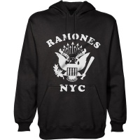 Ramones Retro Eagle NYC Mens Pullover Black Hoodie Photo