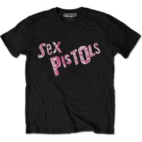 Sex Pistols Multi Logo Mens Black T-Shirt Photo