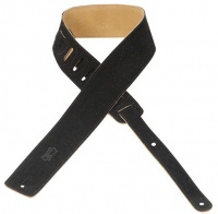 Levys MS1-BLK 2 1/2" Hand-Brushed Suede Guitar Strap Photo