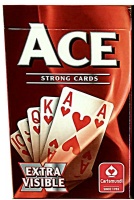 Cartamundi Ace - Extra Visible Playing Cards - Red Photo