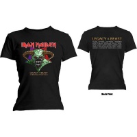 Iron Maiden Legacy of the Beast Tour Ladies Black T-Shirt Photo