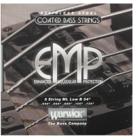 Warwick 38300ML5B EMP Coated Series 40-130 Medium 5 String Stainless Steel Long Scale Coated Bass Guitar Strings Photo