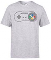 SNES Controller Pad Mens Grey T-Shirt Photo