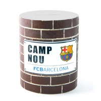 Barcelona - Club Crest & Street Sign Brick Wall Money Box Photo