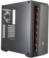 Cooler Master - MasterBox MB510l ATX Desktop Chassis Black With Carbon Styling Red Color Accent Windowed Photo