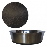 MCP - Extra Large Stainless Steel Heavy Dog Bowl with Rubber Base Photo