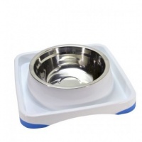 MCP - 4 Cups Stainless Steel Dog Bowl with Spill Guard Photo