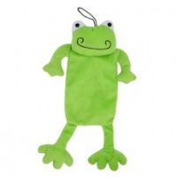 MCP - 34cm Crinkle Frog Plush Dog Toy with Squeaker Photo