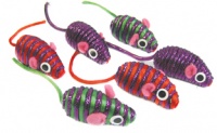 MCP - Striped Ribbon Mice Cat Toys Photo