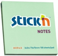Stickn Stick'n - Adhesive Notes 76x76mm - Pastel Green Photo
