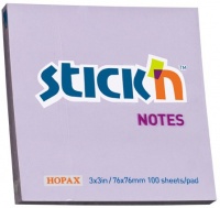Stickn Stick'n - Adhesive Notes 76x76mm - Pastel Purple Photo