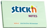 Stickn Stick'n - Adhesive Notes 76x127mm - Pastel Green Photo