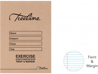 Treeline - A5 80 pg Feint & Margin Exercise Book Photo