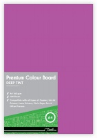 Treeline - A4 Deep Tint 160gsm Project Board - 100 Sheets Pink Photo