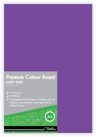 Treeline - A4 Deep Tint 160gsm Project Board - 100 Sheets Turquoise Photo