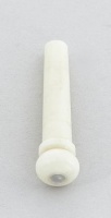 Allparts Acoustic Guitar Camel Bone with Mother of Pearl Bridge End Pins - Natural Photo