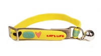 Cats Life Cat's Life - Non Toxic PVC Little All Love Cat Collar - Yellow Photo