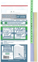 Treeline - Transparent Index Press Tabs - Green Photo