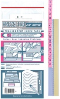Treeline - Transparent Index Press Tabs - Pink Photo