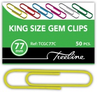 Treeline - 77mm PVC Coated Assorted colour Gem Clips Photo