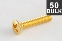 Allparts Electric Guitar Steel Pickup Screws - Gold Photo