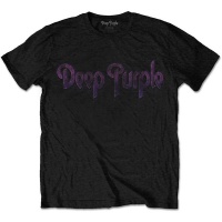Deep Purple Vintage Logo Men's Black T-Shirt Photo