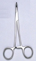 Allparts 6" Stainless Steel Hemostat with Curved Tip Photo