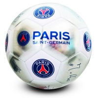 Paris Saint Germain - Club Crest Silver Players Signature Football Photo