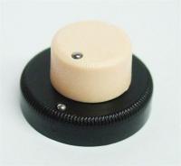 Allparts Guitar Spolid Shaft Plastic Concentric Stacked Control Knob for Danelectro Guitars Photo
