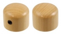 Allparts Guitar Solid Shaft Boxwood Dome Control Knob Set with Set Screw Photo