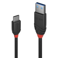 Lindy 1m USB3.1 Type A - Type C Cable - Black Photo