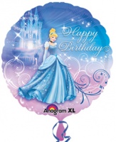 Anagram - 18" Circle Foil Balloon - Cinderella Happy Birthday Photo