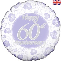 Oaktree - 18" Balloon - Happy 60th Anniversary Photo