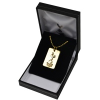 Tottenham Hotspur - Club Crest Gold Plated Dog Tag and Chain Photo