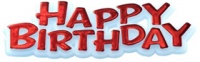 Anniversary House - Cake Decoration Topper - Red Birthday Motto Photo