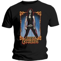 Alice Cooper Vintage Whip Washed Men's Black T-Shirt Photo