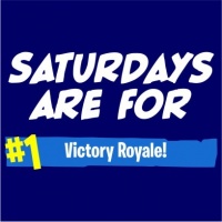 Saturdays Are For Victory Royale Menâ€™s Navy T-Shirt Photo