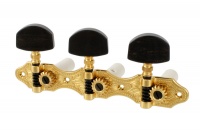 Schaller Classical Guitar Machine Heads Set with Ebony Buttons Photo
